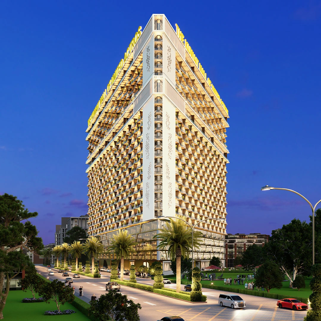 Kuwait Mall elevation render