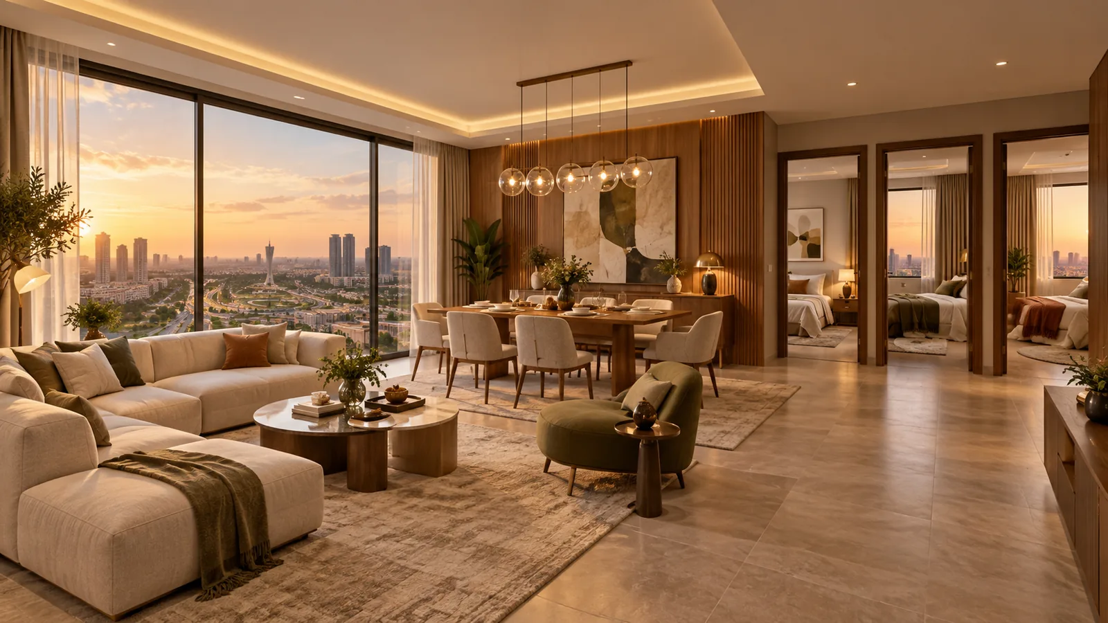 AI-generated family apartment interior concept