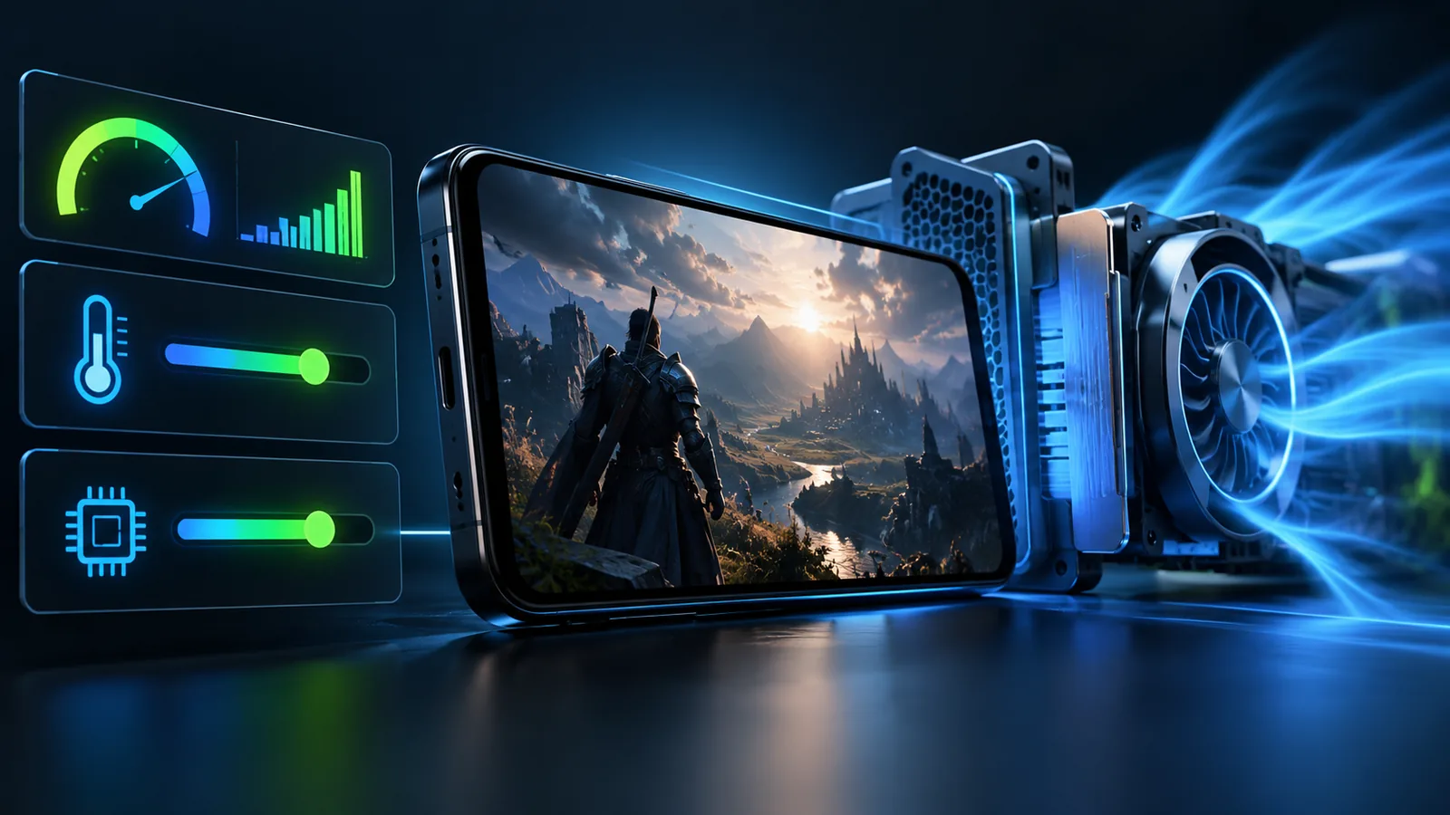 Mobile game performance tuning and cooling controls