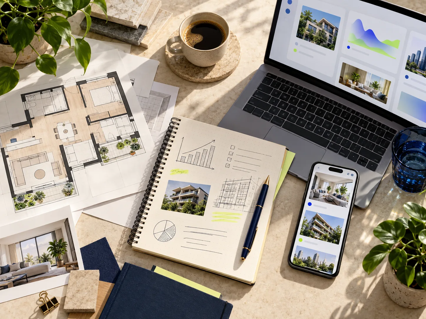 Property and technology article research workspace