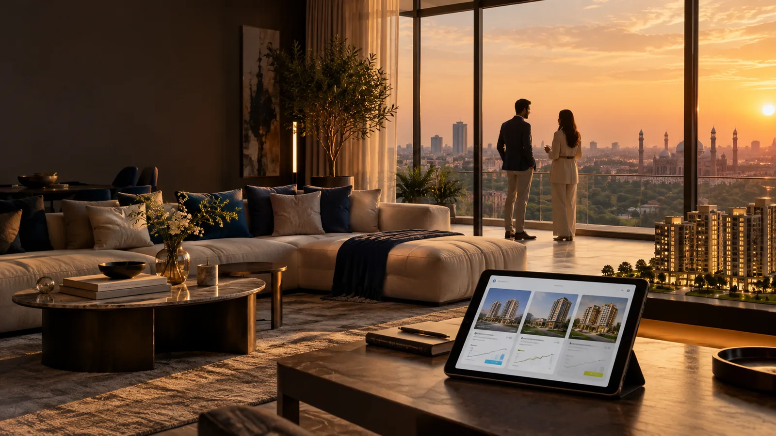 AI-assisted high-rise property research and investment planning